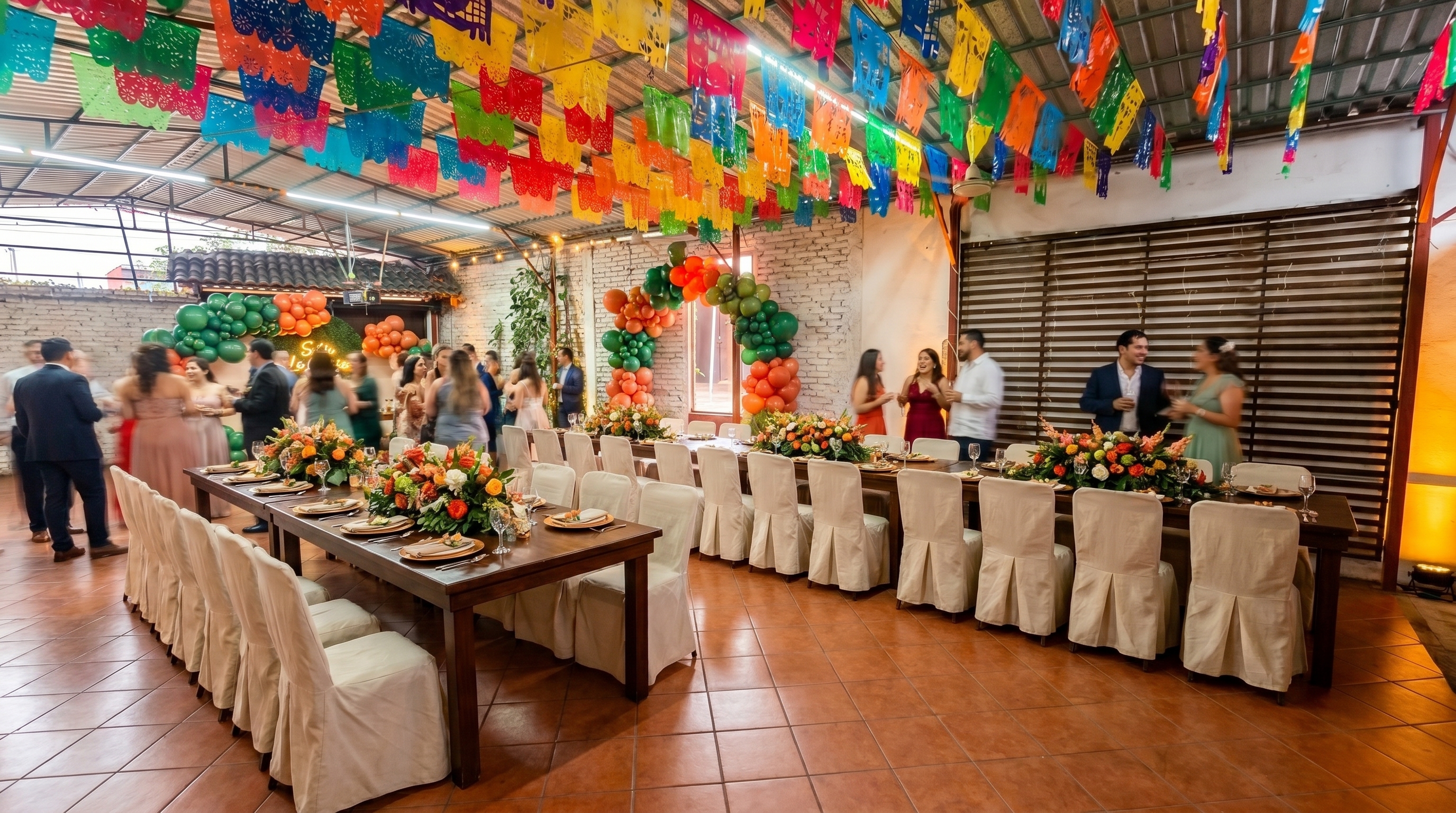 Invitados felices celebrando